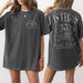 Custom cotton bachelorette party shirts in a retro casino style for a fun Las Vegas bach trip with the bride tribe, drinking and dice games
