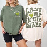 Custom Last Romp in the Swamp Bachelorette Comfort Colors Shirt Personalized Same Swamp Forever Funny Bach Party Matching TShirt Bridesmaid - matching Image