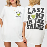 Custom Last Romp in the Swamp Bachelorette Comfort Colors Shirt Personalized Same Swamp Forever Funny Bach Party Matching TShirt Bridesmaid - White Product Image