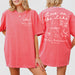 Personalized comfort colors shirt for a love on the lake bachelorette party with the bride and her friends camping and celebrating