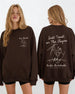 Last Toast on The Slopes Sweatshirt Dark Chocolate