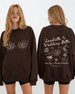 Seashells & Wedding Bells Sweatshirt Dark Chocolate