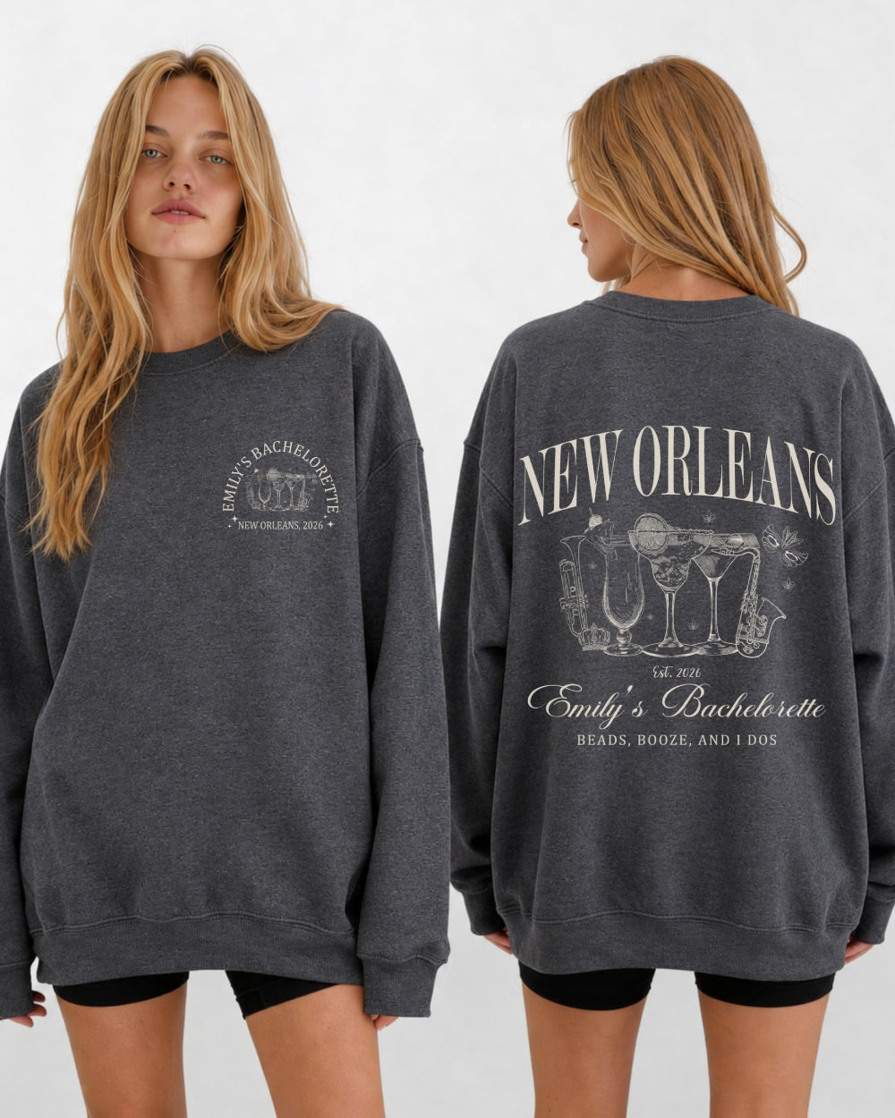 New Orleans Sweatshirt Dark Heather