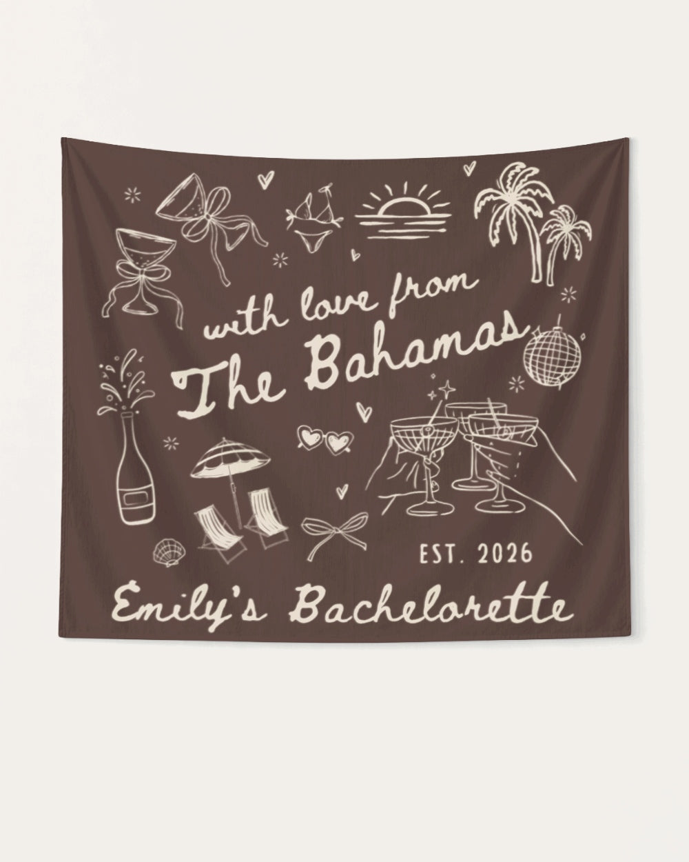 With Love from The Bahamas Banner Espresso