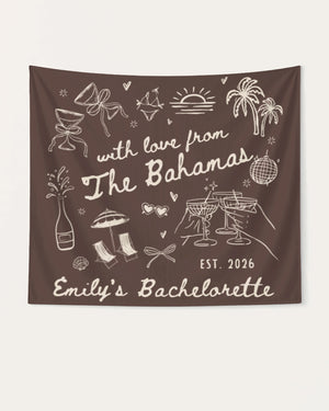 With Love from The Bahamas Banner Espresso