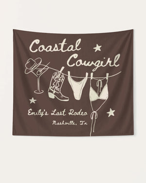 Coastal Cowgirl Banner Espresso