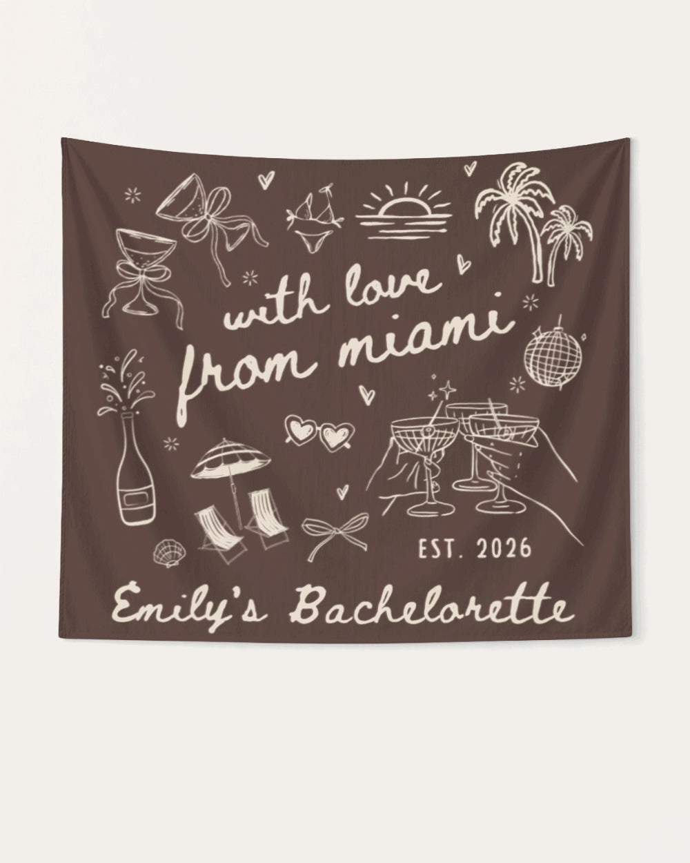 With Love from Miami Banner Espresso