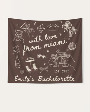With Love from Miami Banner Espresso