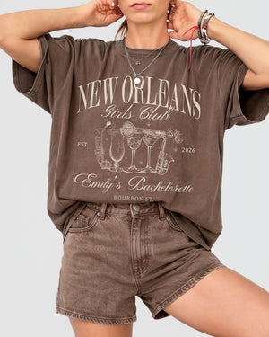 New Orleans Girls Club T-Shirt Espresso