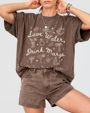 Save Water Drink Margs T-Shirt Espresso