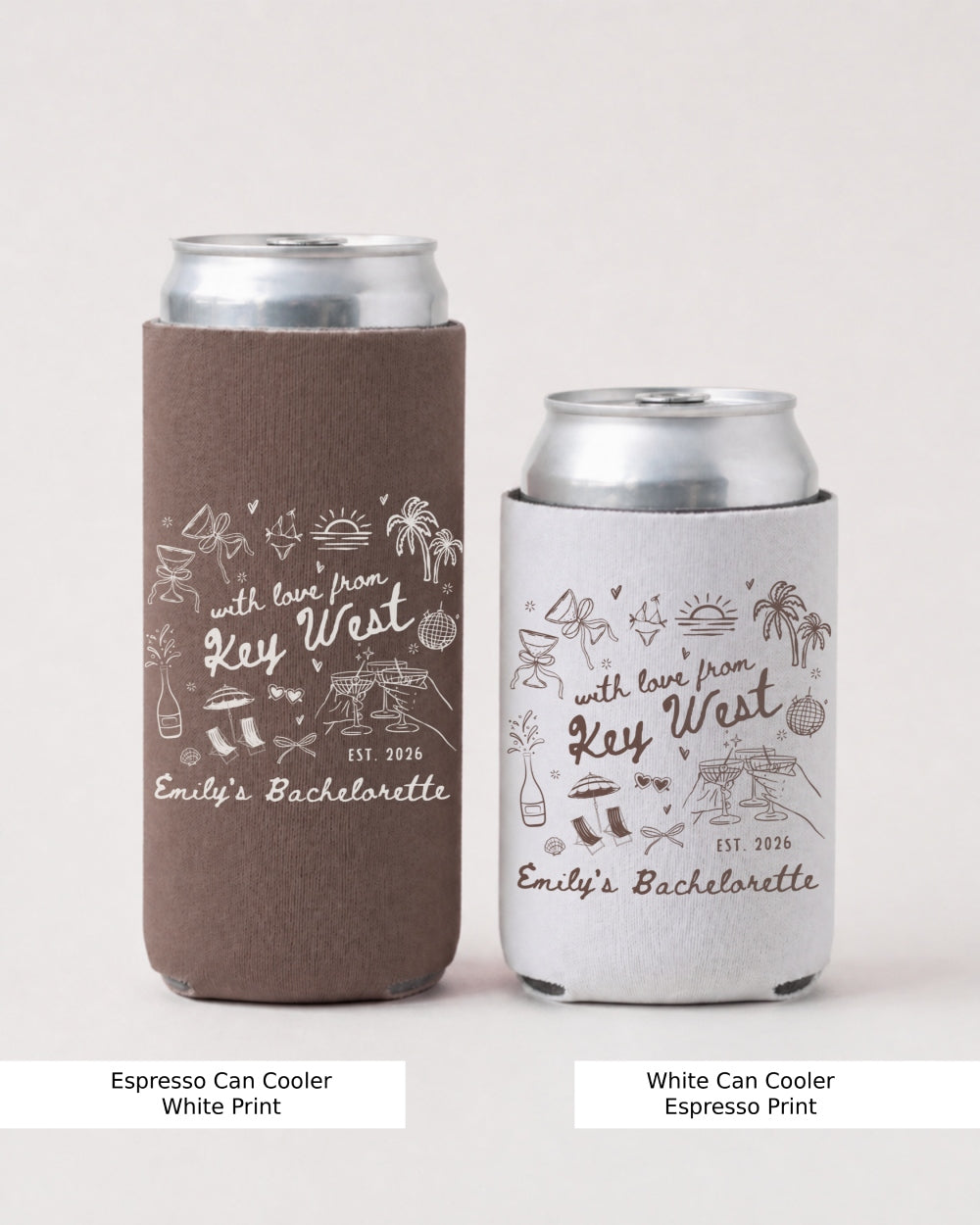 With Love from Key West Can Cooler Espresso