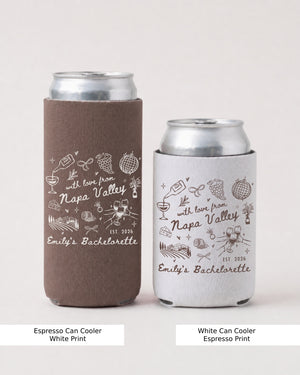 with love from Napa Valley Can Cooler Espresso