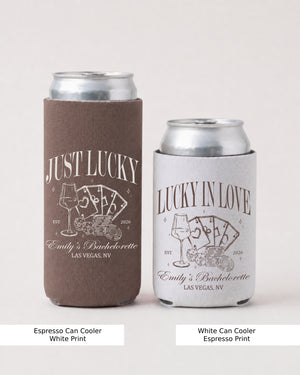 Lucky In Love Wine Cards Can Cooler Espresso