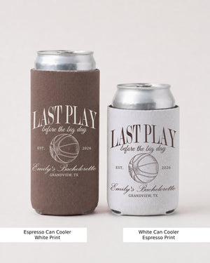 Last Play Before the Big Day - Basketball Can Cooler Espresso