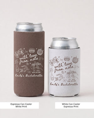 With Love from Nola Can Cooler Espresso