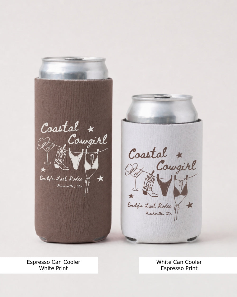 Coastal Cowgirl Can Cooler Espresso