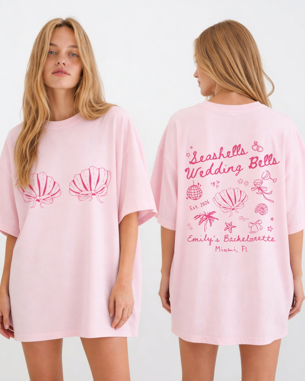 Seashells & Wedding Bells T-Shirt Blossom
