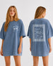 Last toast on the coast - Stripes T-Shirt Blue Jean