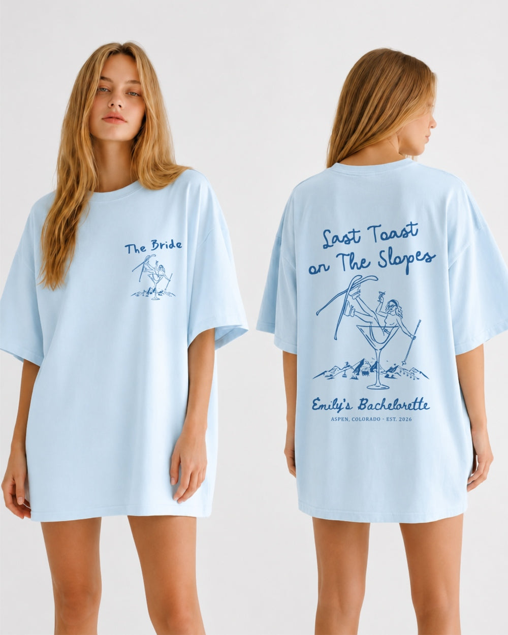 Last Toast on the Slopes T-Shirt Chambray