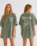 Bride or Die and Ride or Die with Martini T-Shirt Moss