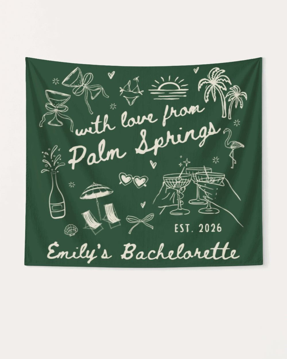 With Love from Palm Springs Banner Hemp