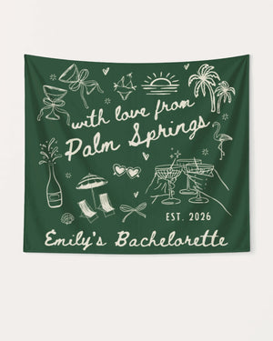 With Love from Palm Springs Banner Hemp