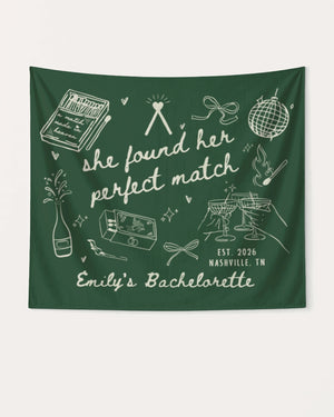 She Found Her Perfect Match Banner Hemp