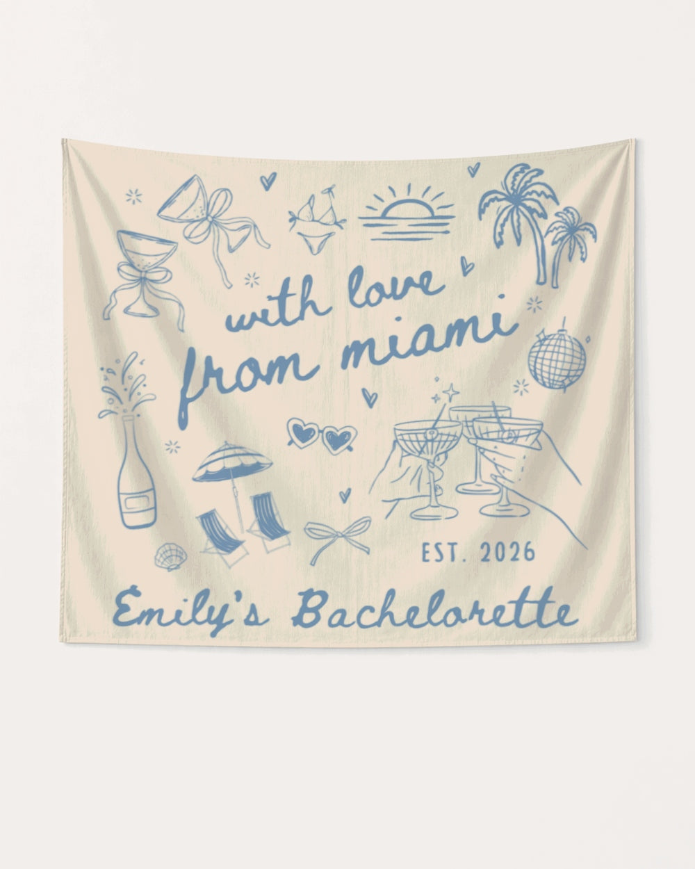 With Love from Miami Banner Ivory