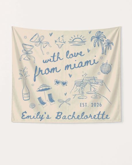 With Love from Miami Banner Ivory