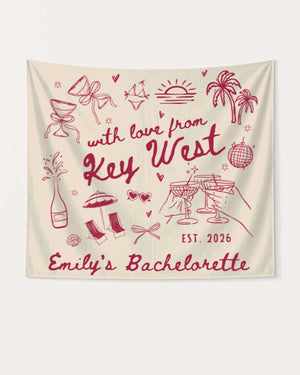 With Love from Key West Banner Ivory