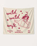 Custom Wild Wild Wife banner for western bachelorette parties and bridal crew photos