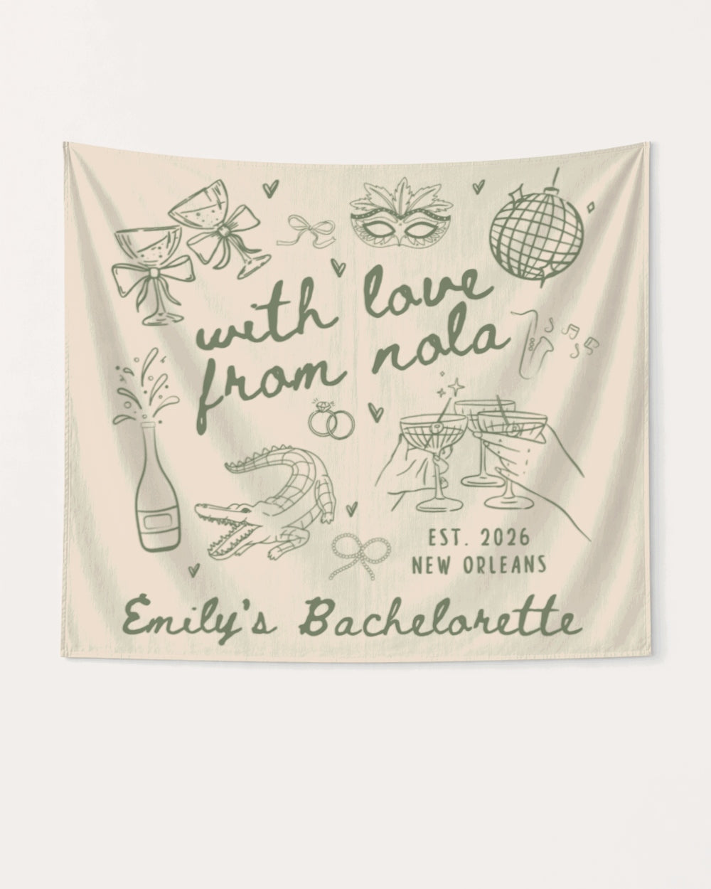 With Love from Nola Banner Ivory