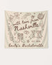 With Love from Nashville Banner Custom Nashville banner for country bachelorette parties and bridal crew photos
