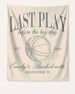 Last Play Before the Big Day - Basketball Banner Ivory
