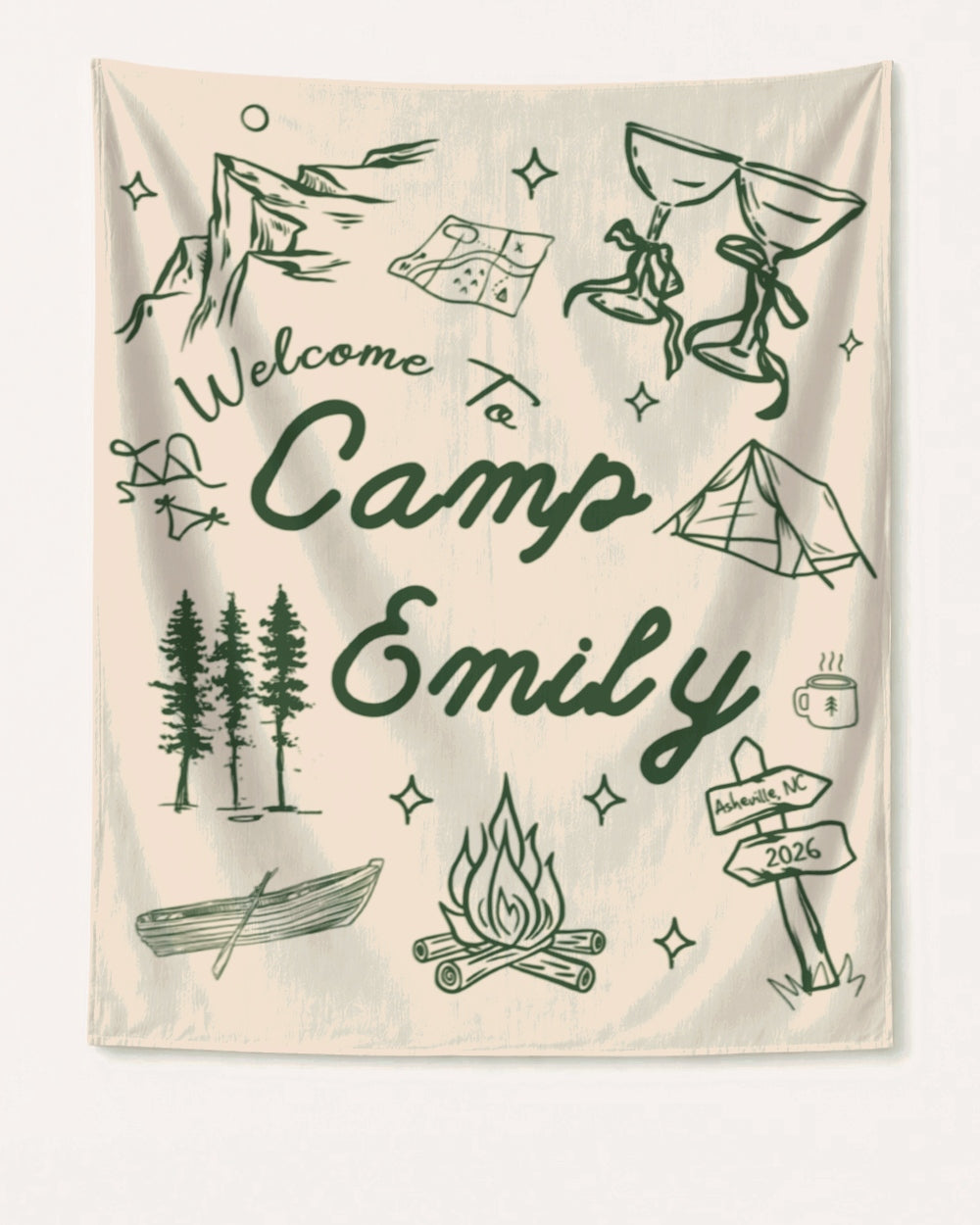 Camp Bach Banner Ivory