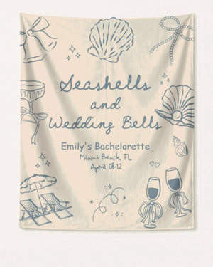 Seashells & Wedding Bells Banner Ivory