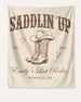 Bachelorette rodeo weekend banner for the Last Rodeo party theme, vintage western style. Personalized with bride name, year, and Nashville or any destination city for the full crew setup.