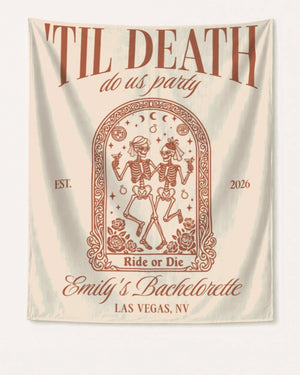 Til death do us party - Tarot-inspired Banner Ivory
