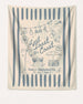 Last toast on the coast - Stripes Banner Ivory