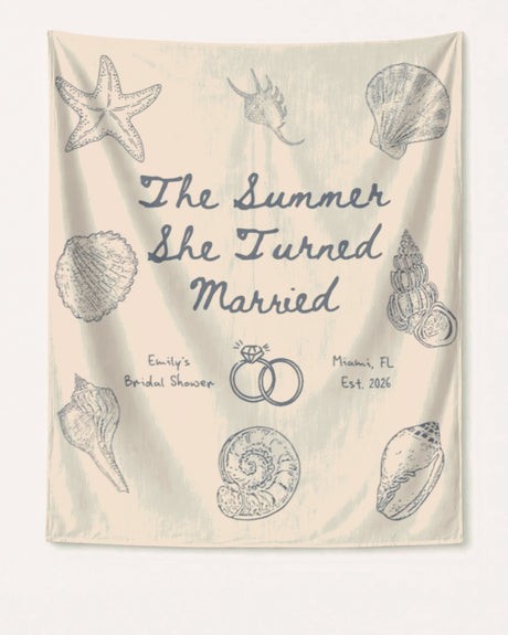 The Summer She Turned Married Banner Ivory