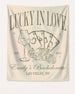 Lucky In Love Wine Cards Banner Ivory