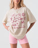 Gift idea for the Napa bachelorette crew: whimsical sketch-art tee personalized with bride name, year, and destination. A keepsake the whole wine-country party will want to keep wearing.