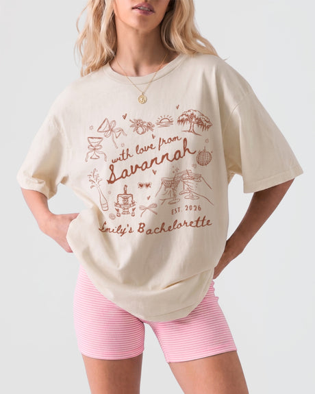 With Love from Savannah T-Shirt Ivory