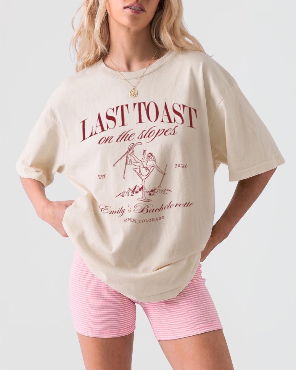 Last Toast on The Slopes Martini T-Shirt