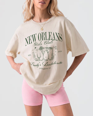 New Orleans Girls Club T-Shirt Ivory
