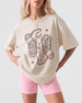 Settlin' Down & Saddlin' Up Cowgirl Boots T-Shirt Ivory