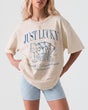 Lucky In Love Wine Cards T-Shirt Ivory
