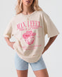 Man, I Feel Like A Bride & Let's Go Girls Disco T-Shirt Ivory