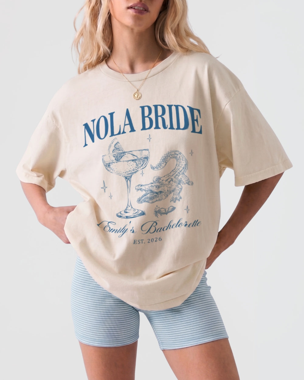 Nola Krewe, Nola Bride T-Shirt Ivory