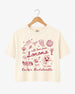 Custom Sonoma crop top for wine bachelorette parties and bridal crew outfits